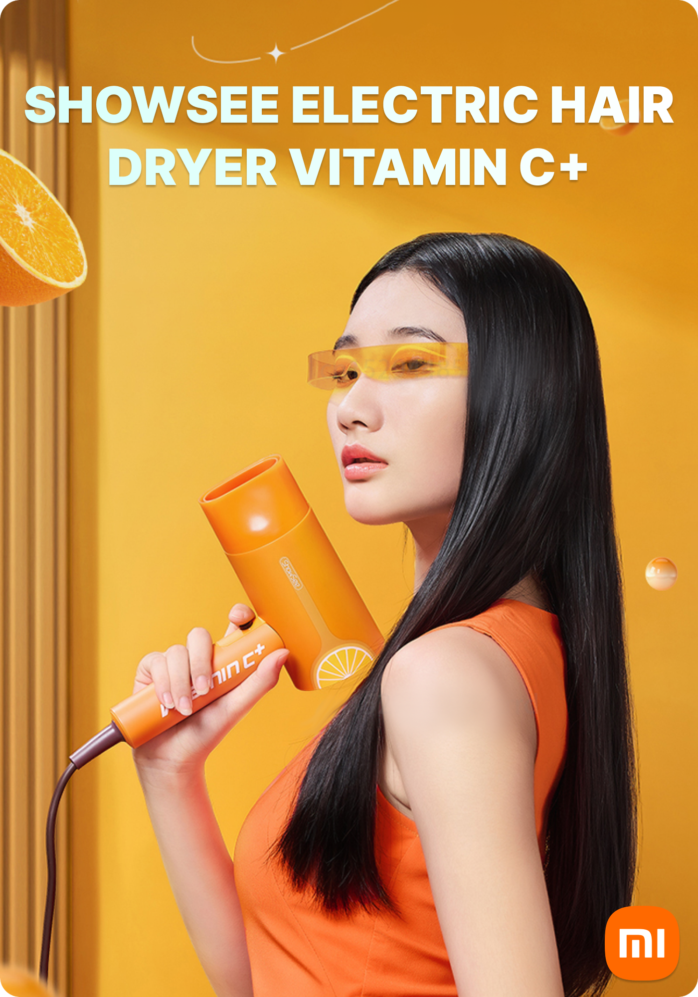 фен для волос xiaomi showsee electric hair dryer vitamin c