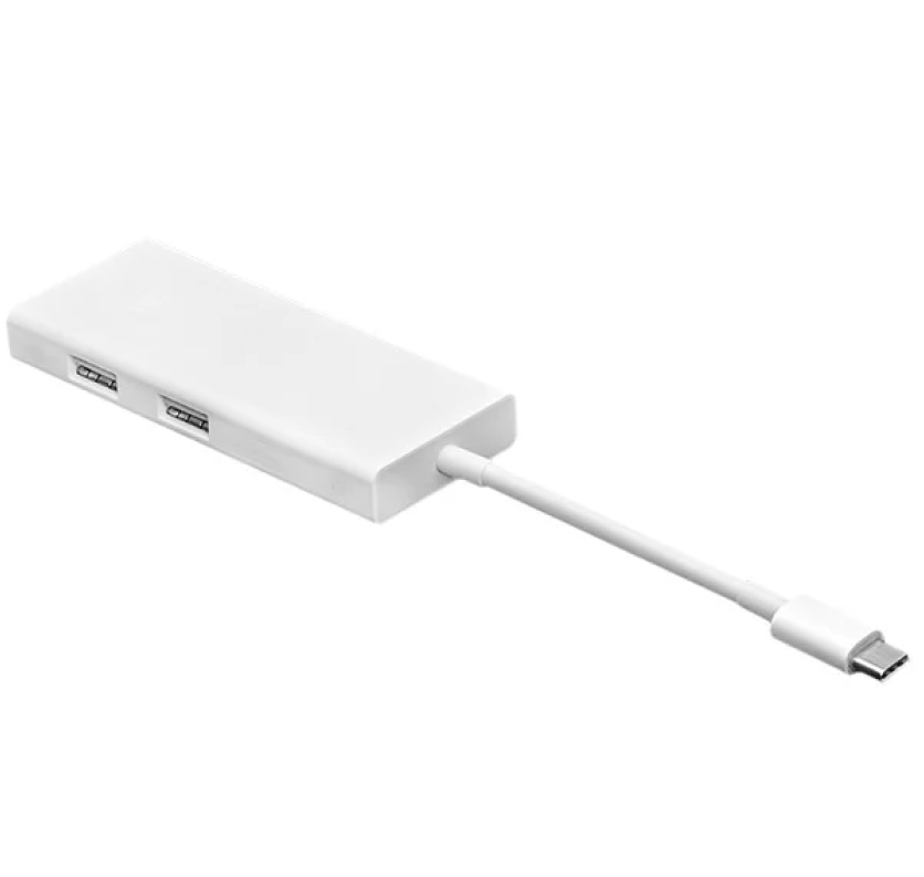 Переходник Xiaomi Type-C to USB+USB-C+Display Port (белый)
