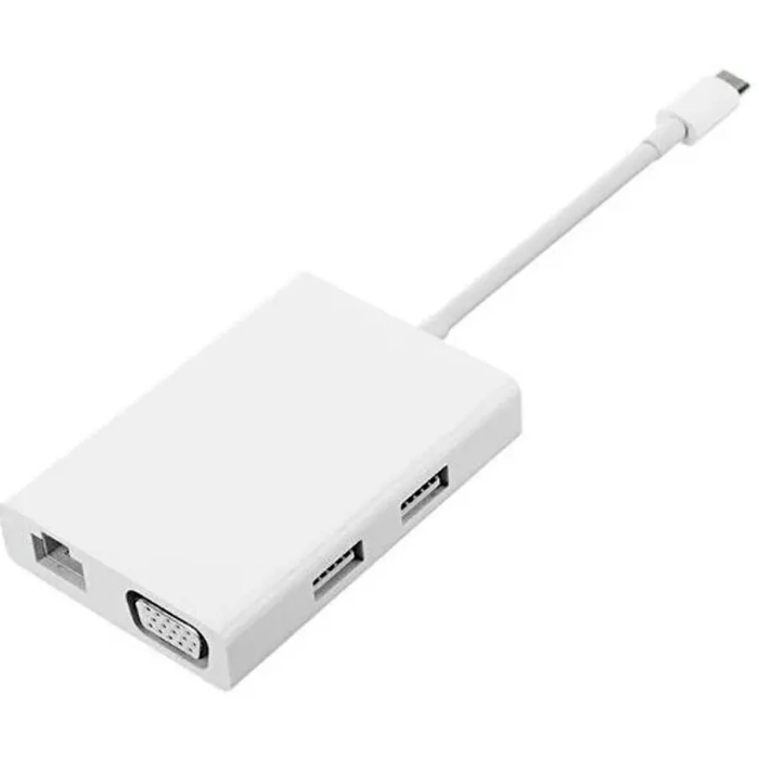 Переходник Xiaomi USB-C to VGA and Gigabit Ethernet Multi-Adapter (белый)