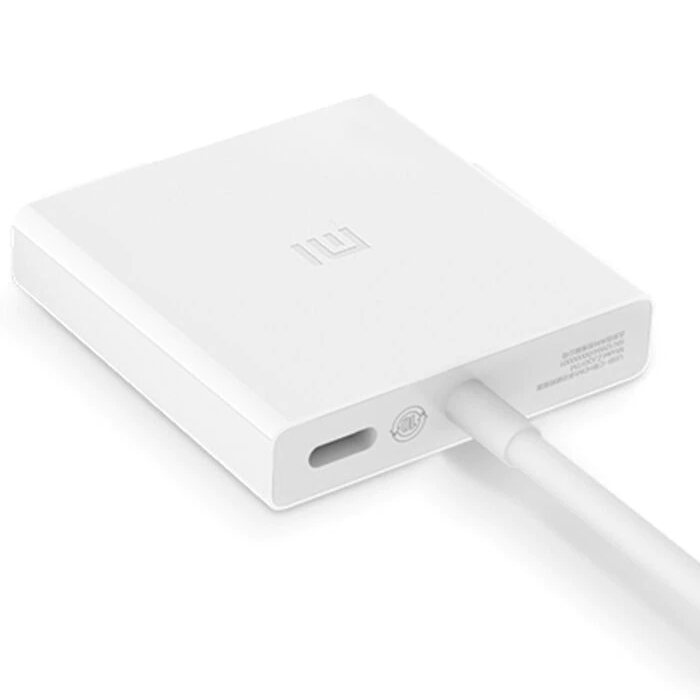 Адаптер-хаб Xiaomi Mi USB-C to HDMI+USB+USB-C (белый)