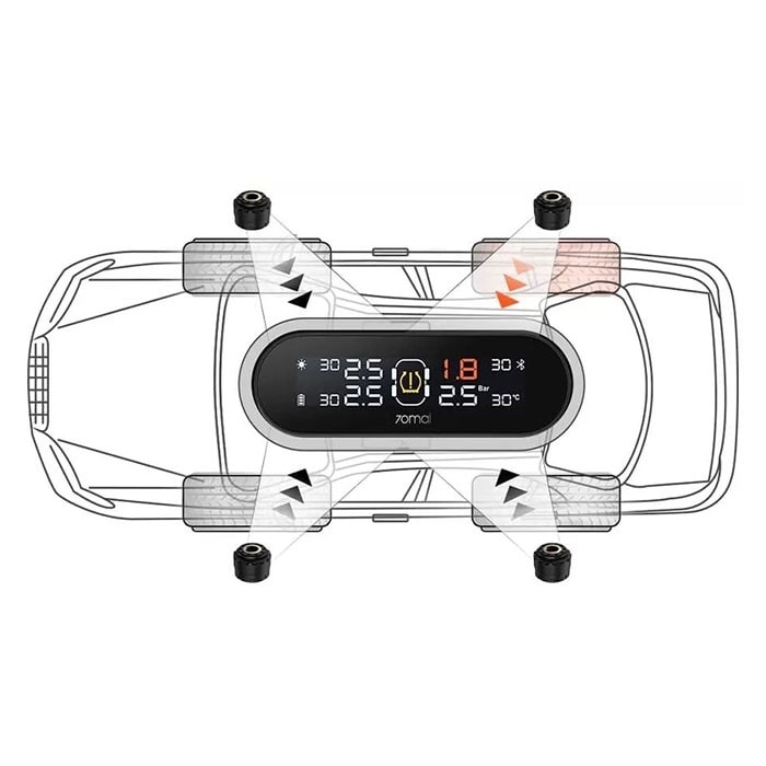 Датчик давления шин Xiaomi 70mai Tire Pressure Monitor TPMS T02