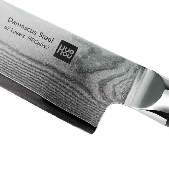 Набор ножей с подставкой Xiaomi Huo Hou Set of 5 Damascus Knife Sets