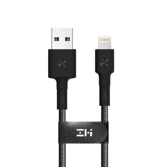 Кабель Xiaomi ZMI USB/Lightning MFi 200 sm (чёрный)