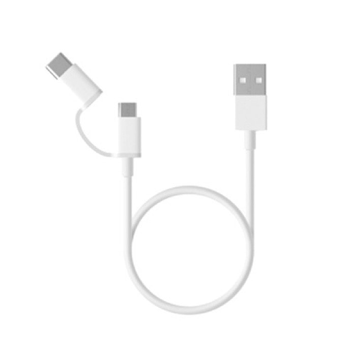 Кабель Xiaomi ZMI USB Type-C/Micro 100 sm (белый)