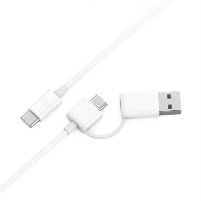 Кабель Xiaomi ZMI 2 в 1 USB/Type-C/Type-C 100 sm (белый)