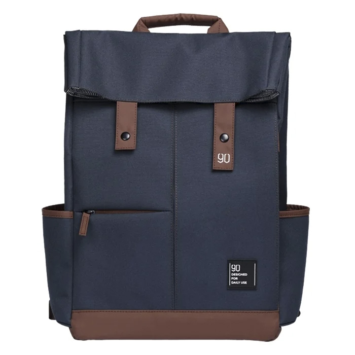 90 Points Vibrant College Casual Backpack blue