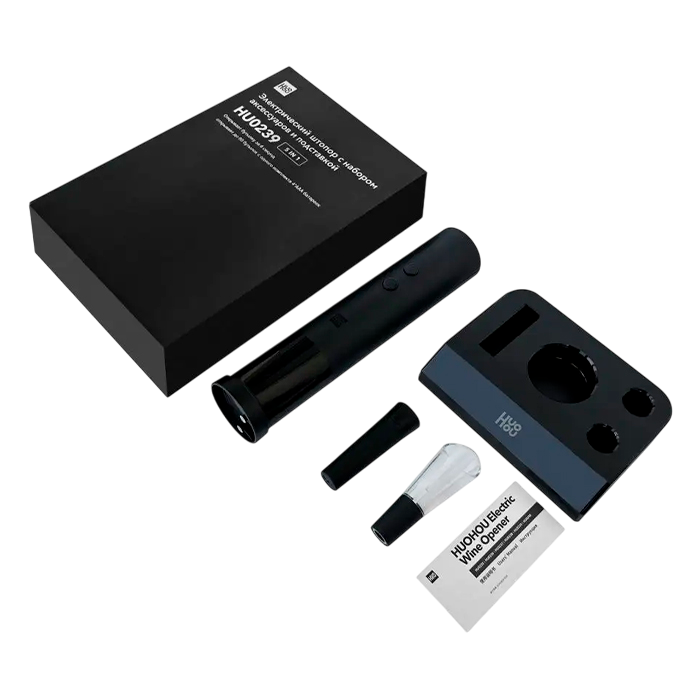 Электрический штопор с набором аксессуаров Xiaomi HuoHou Electric Wine Bottle Opener 5 в 1