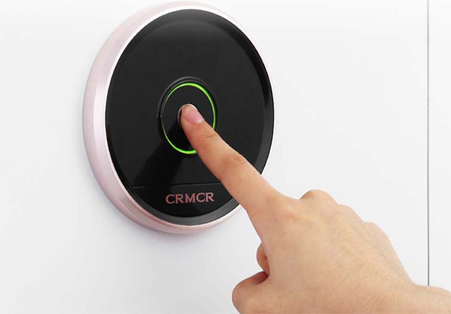CRMCR Cayo Anno Fingerprint Safe Deposit Box 30Z white