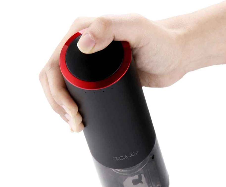 Штопор Xiaomi Circle Joy Round Stainless Steel Electric Wine Opener Black (CJ-EKPQ02)