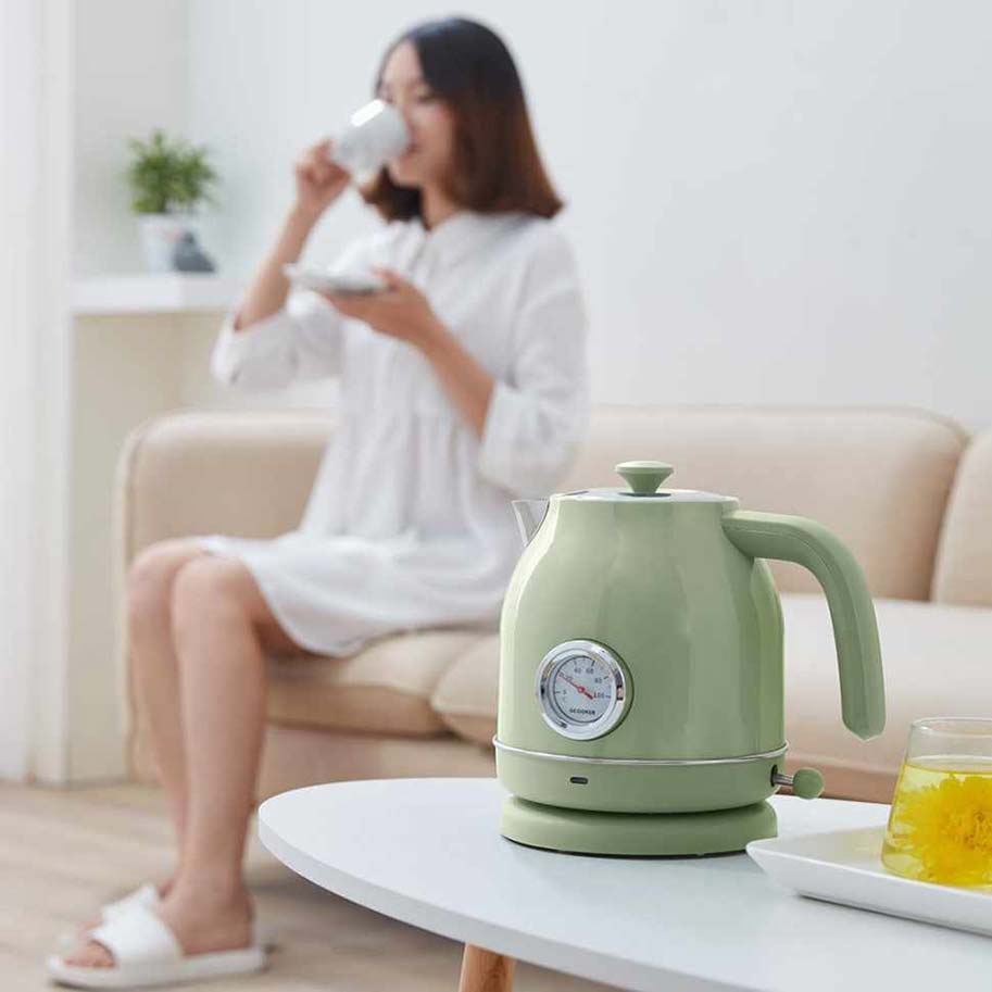 Qcooker Electric Kettle Green