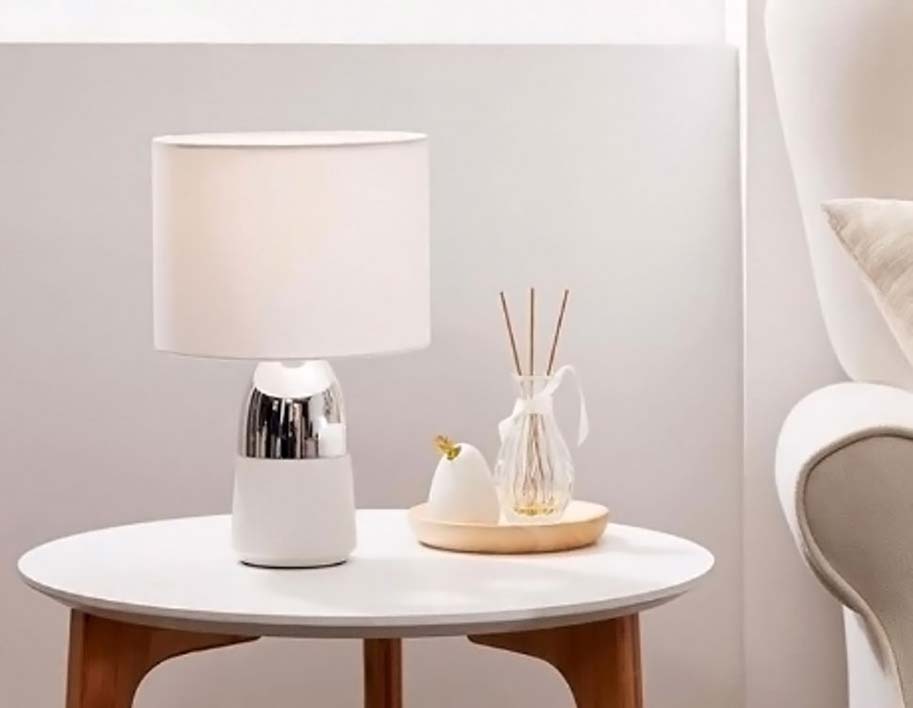Oudengjiang Bedside Touch Table Lamp White