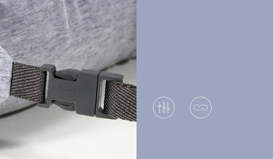 Подушка-подголовник 8H U1 grey