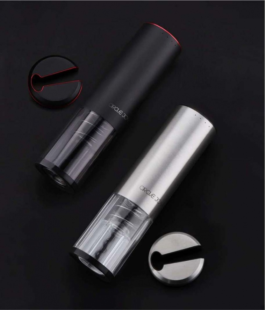 Штопор Xiaomi Circle Joy Round Stainless Steel Electric Wine Opener Silver