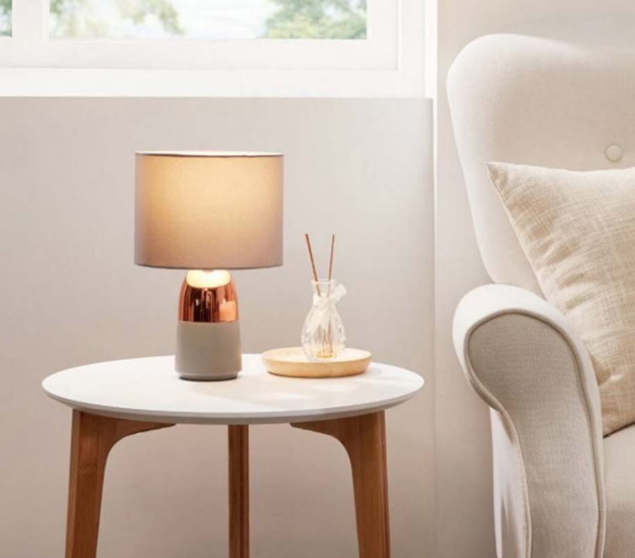 Oudengjiang Bedside Touch Table Lamp White