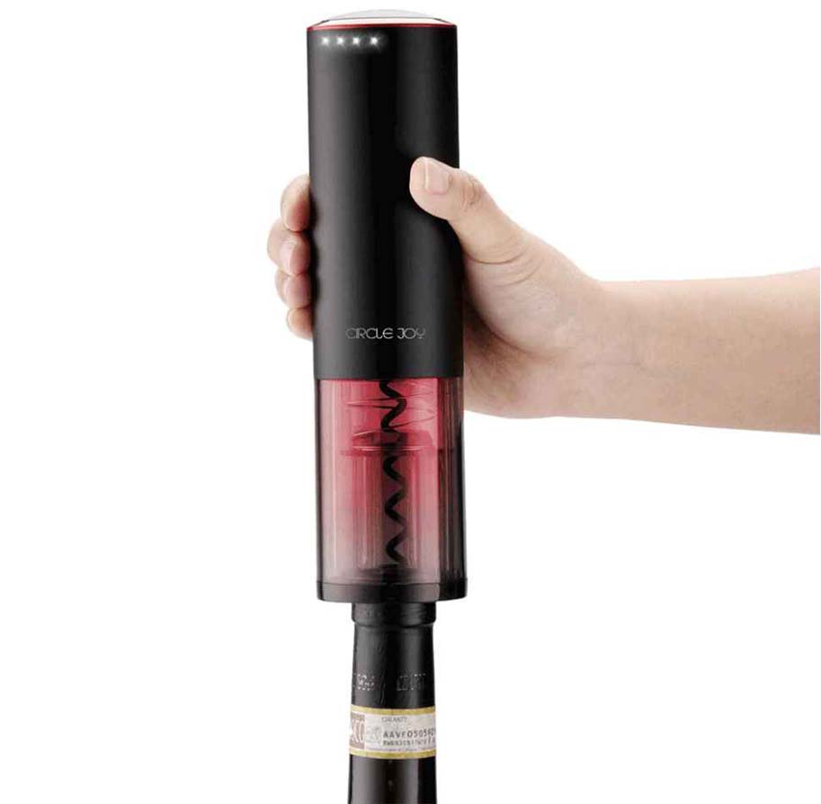 Штопор Xiaomi Circle Joy Round Stainless Steel Electric Wine Opener Black (CJ-EKPQ02)