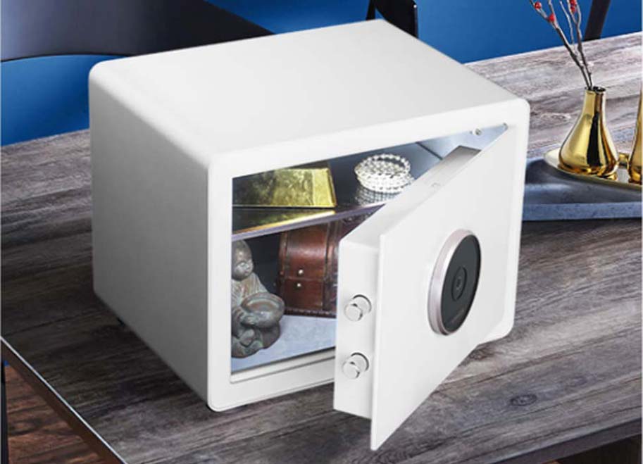 CRMCR Cayo Anno Fingerprint Safe Deposit Box 30Z white