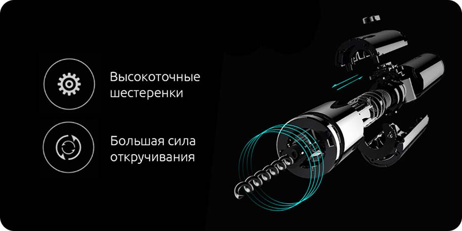 Штопор Xiaomi Huo Hou Electric Wine Opener Black