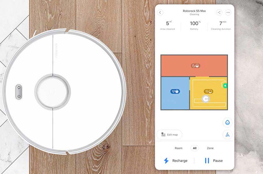 Робот-пылесос Xiaomi Roborock S5 MAX Global (белый)