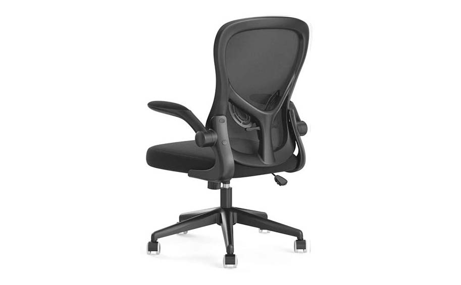 HBADA Ergonomic Double-waisted Waist Computer Chair Black