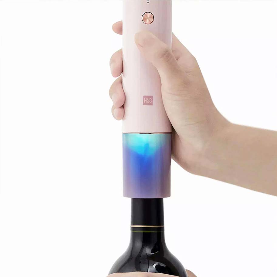 Штопор Huo Hou Electric Wine Opener Pink