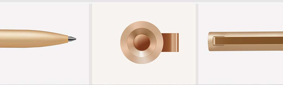 Ручка металлическая Xiaomi Mijia Mi Metal Pen (золото)
