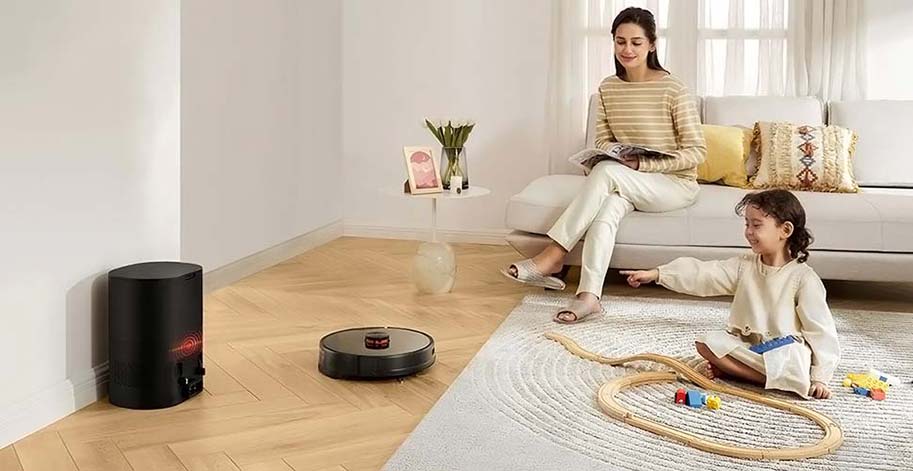 Робот-пылесос с базой самоочистки Xiaomi Lydsto R1 (чёрный)