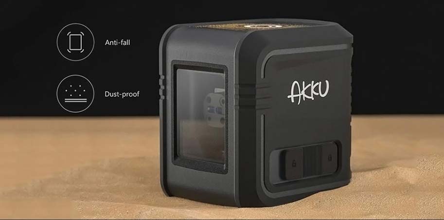 Лазерный уровень - нивелир AKKU Infrared Laser Level Grey (AK311)