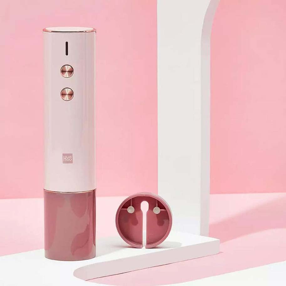 Штопор Huo Hou Electric Wine Opener Pink