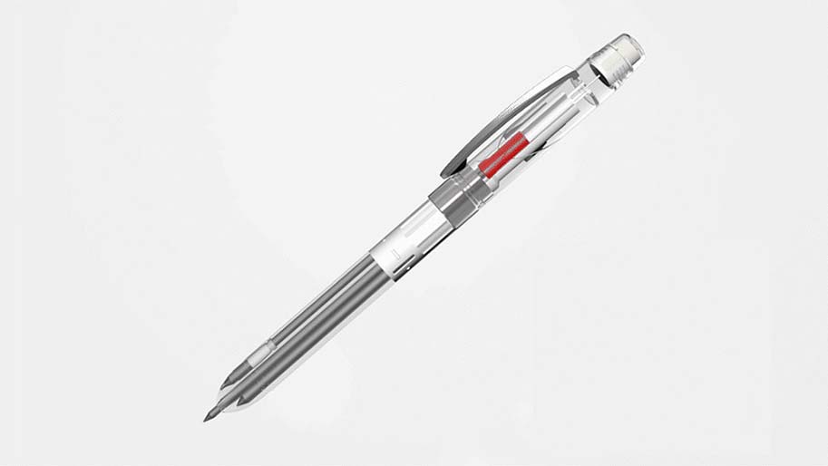 шариковая ручка Kinbor 3 в 1 Multifunction Ballpoint Pen (белый корпус)