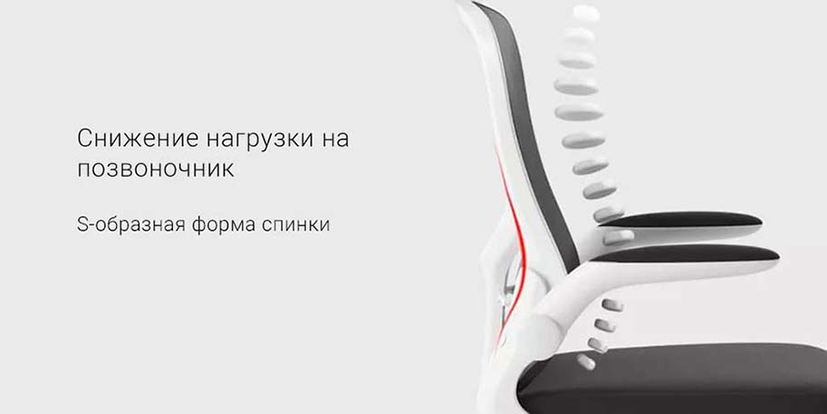 Кресло HBADA Ergonomic Double-waisted Waist Computer Chair white