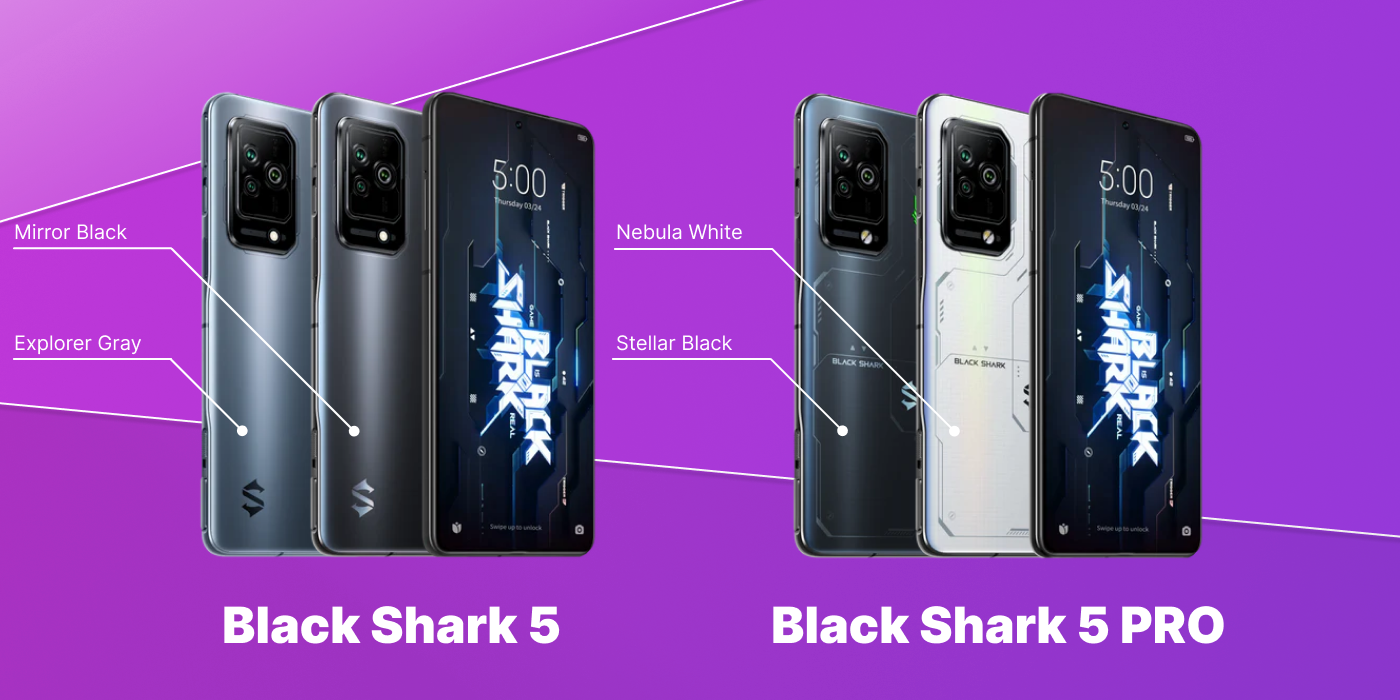 внешний вид black shark 5 и black shark 5 pro дизайн black shark 5 и black shark 5 pro