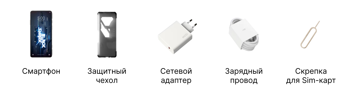 комплектация black shark 5 и black shark 5 pro