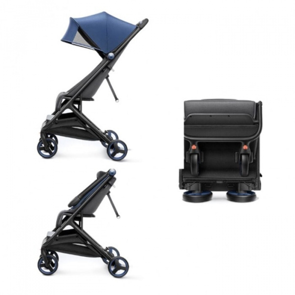 Детская коляска Xiaomi MITU Folding Stroller (синий)