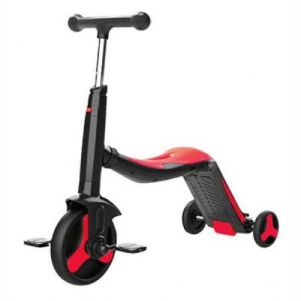 Самокат беговел 5 в 1 Xiaomi BeBeHoo Deformation Stroller (красный)
