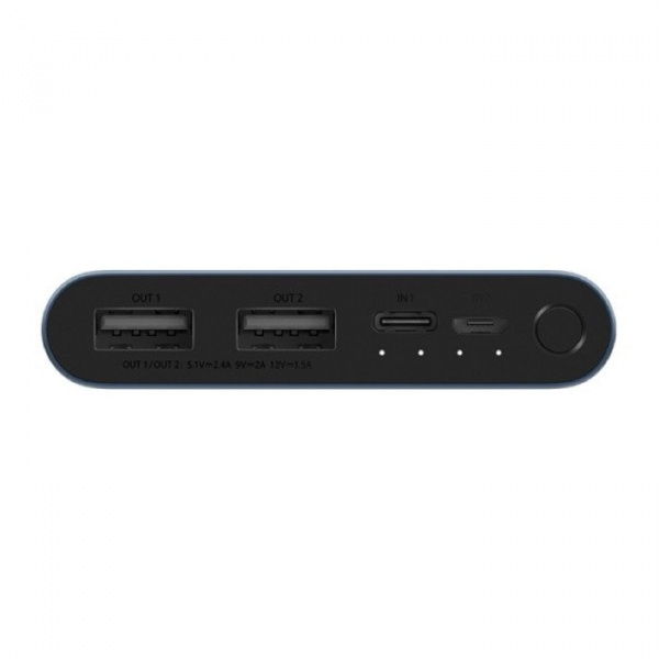 Внешний аккумулятор Xiaomi Mi Power Bank 3 10000 mAh (чёрный)