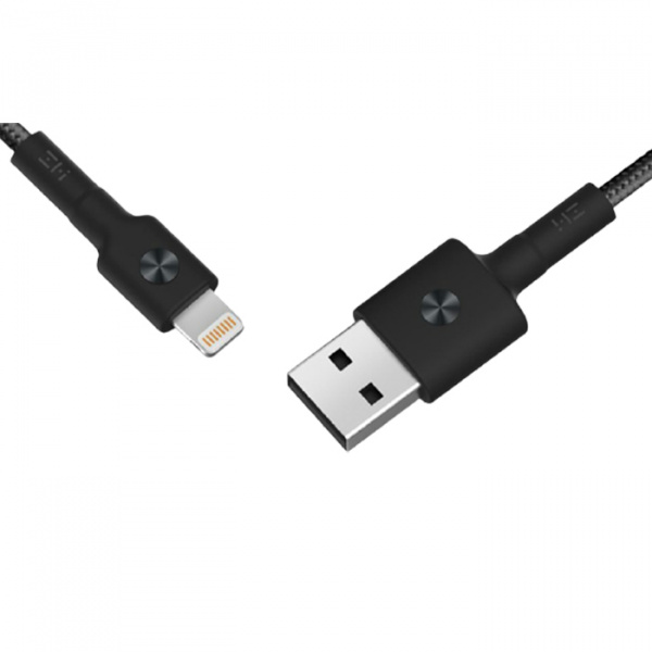 Кабель Xiaomi ZMI USB Lightning MFi 100 sm (чёрный)