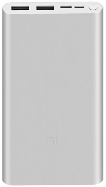 Внешний аккумулятор Xiaomi Power Bank 3 10000 mAh (серебро)