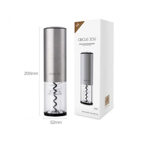 Электрический штопор Xiaomi Circle Joy Round Stainless Electric Wine Opener (серебро)