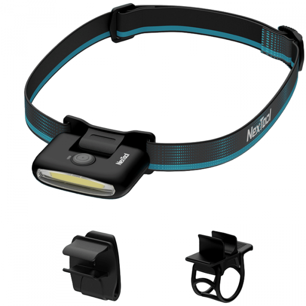 Налобный фонарик Xiaomi NexTool Multifunctional Head Lights + набор креплений (чёрный)