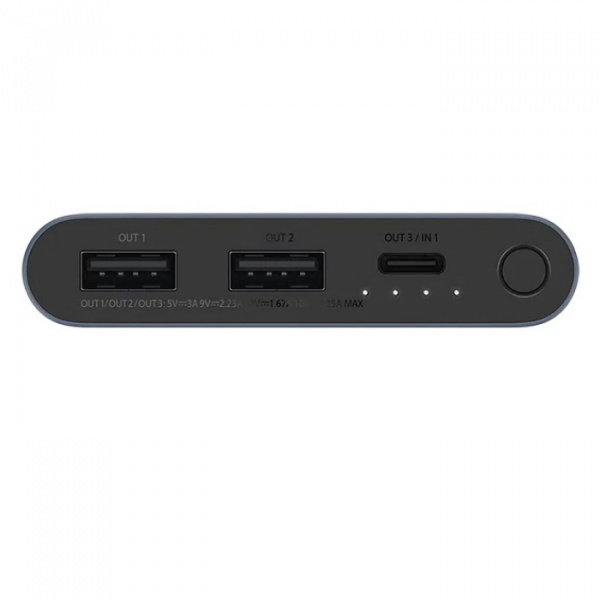 Внешний аккумулятор Xiaomi Power Bank 3 10000 mAh (черный)