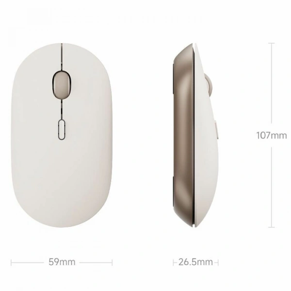Мышь беспроводная Xiaomi Portable Mouse 3 (XMBXSB01YM) Gold