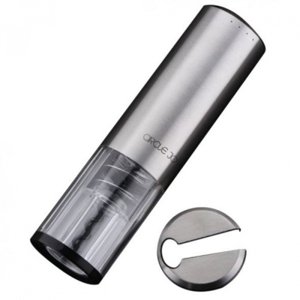 Электрический штопор Xiaomi Circle Joy Round Stainless Electric Wine Opener (серебро)