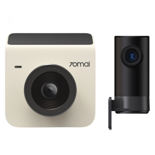 Видеорегистратор Xiaomi 70mai Dash Cam A400 (бежевый) + камера заднего вида RC09