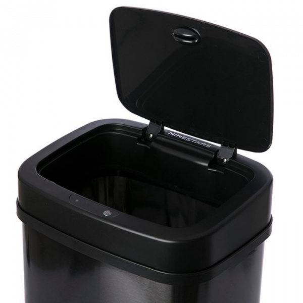 Умное мусорное ведро Xiaomi Ninestars Stainless Steel Sensor Trash Can (чёрное)