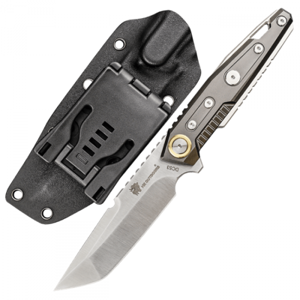 Нож Xiaomi HX OUTDOORS Heavy Armor DC53 Full Tang Camping Hunting Army Survival Tourist Knife (коричневый)
