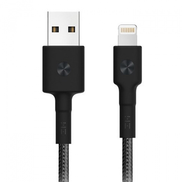 Кабель Xiaomi ZMI USB Lightning MFi 100 sm (чёрный)