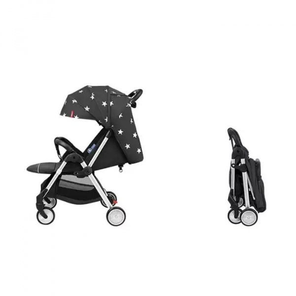 Детская коляска Xiaomi Qborn Easy Folding Stroller (чёрная)