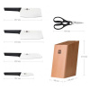 Набор ножей с подставкой Xiaomi Youth Edition Kitchen Stainless Steel Knife Set 6 in 1