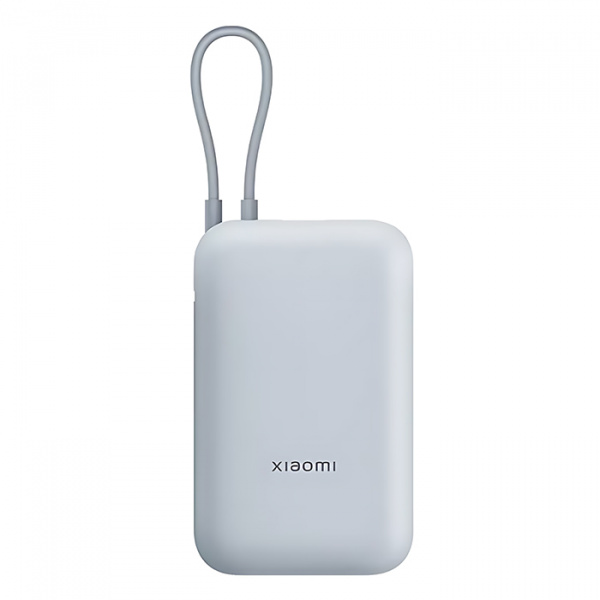 Внешний аккумулятор Xiaomi Power Bank With Cable USB-C Pocket Version 10000 mAh (голубой)