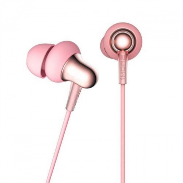 Наушники Xiaomi 1MORE Stylish Dual-Dynamic In-Ear Headphones (розовые)